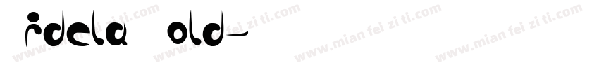 Kidela Bold字体转换